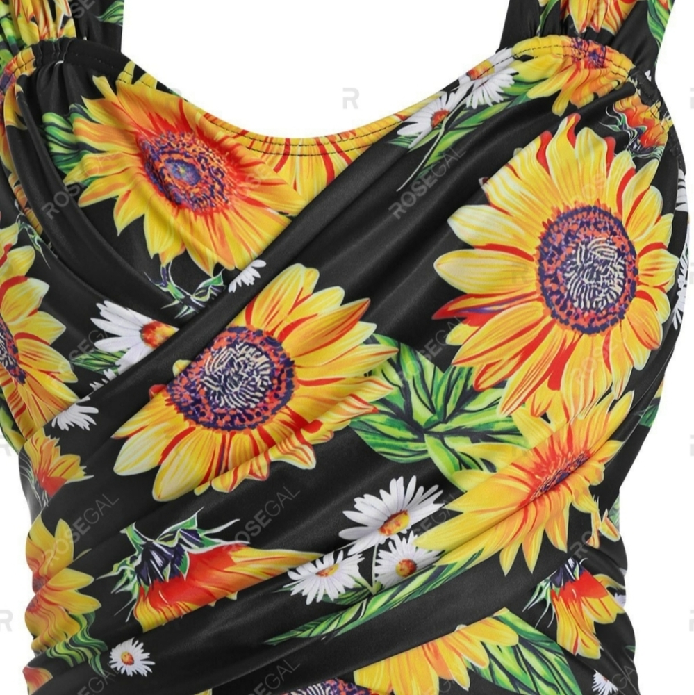 Sunflower Swim Dress 🌻